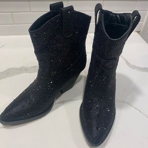 Sparkly rhinestone cowboy boots!